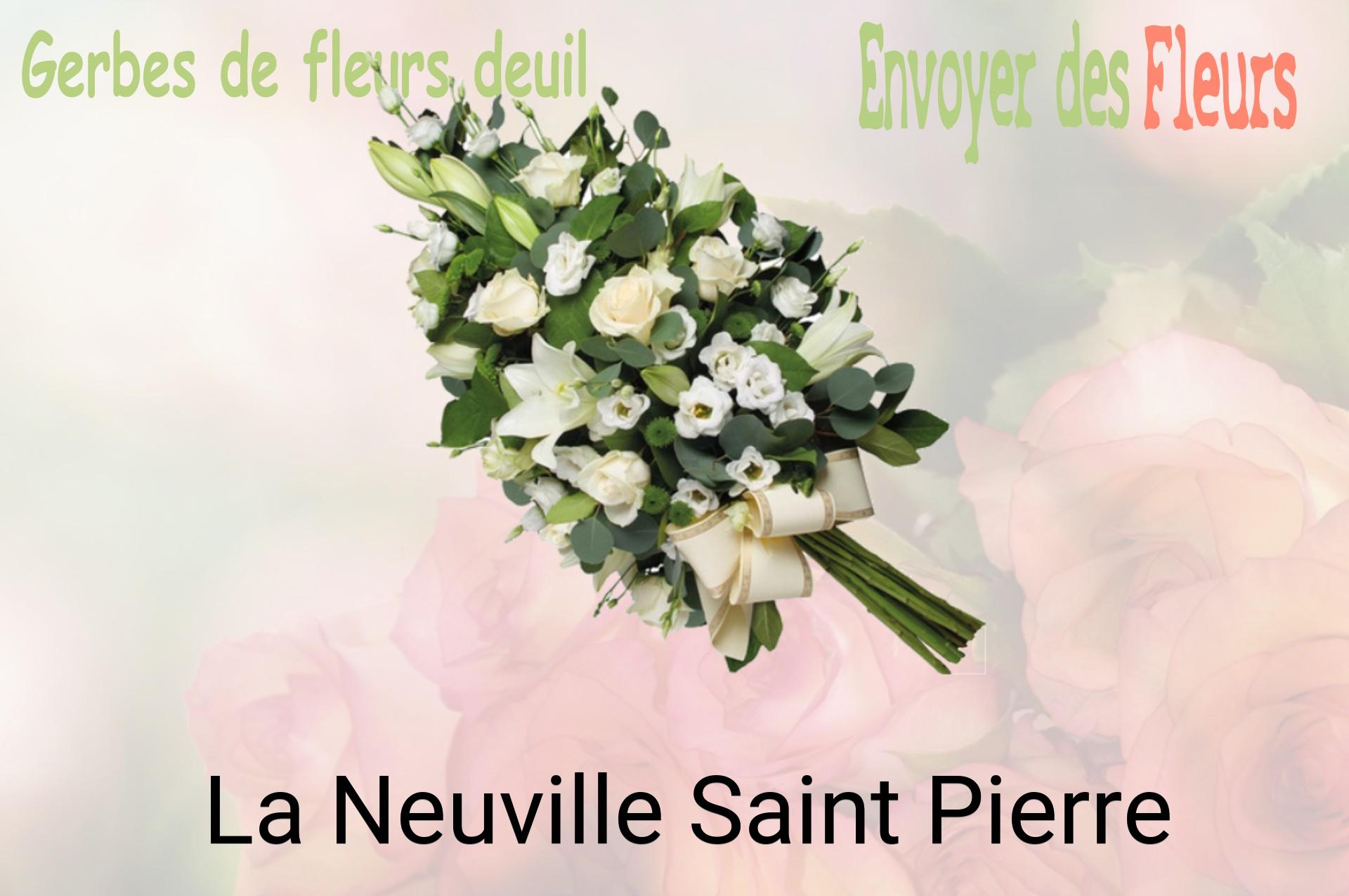 Gerbe de fleurs de deuil livrée à La Neuville-Saint-Pierre